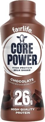 Core Power 26g protein shake chocolate single bottle