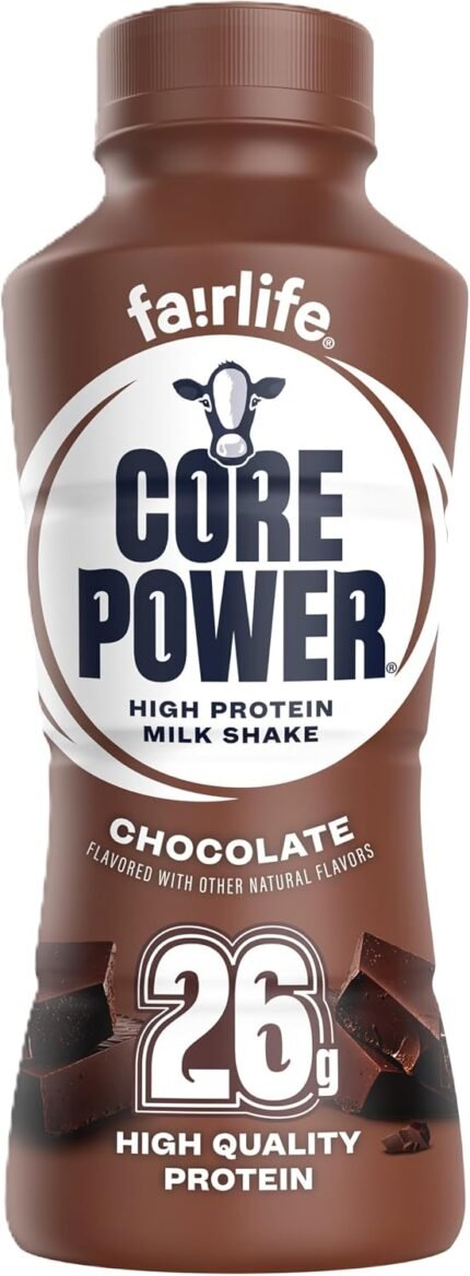 Core Power 26g protein shake chocolate single bottle