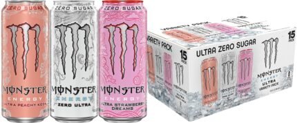 Monster Energy Ultra Variety Pack Peachy Keen Zero Ultra Strawberry Dreams