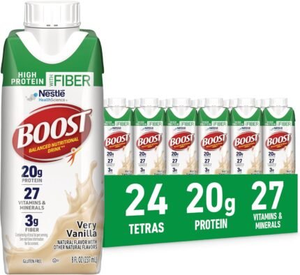 BOOST High Protein Vanilla nutritional shake 24 pack