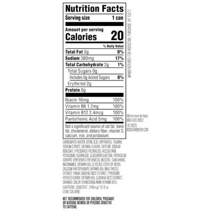 Rockstar Pure Zero Silver Ice 16 oz 12 pack