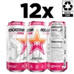 Rockstar Pure Zero Tangerine Mango Guava Strawberry 16 oz 12 pack