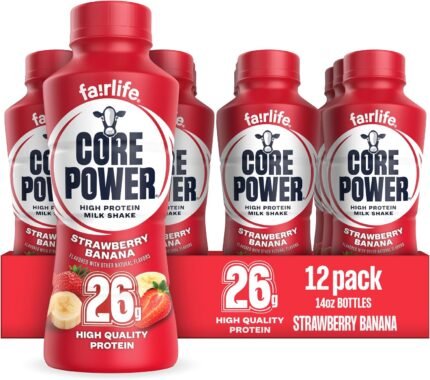 Core Power 26g protein shake strawberry banana 12 pack