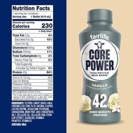 Core Power Elite 42g protein shake vanilla 12 pack