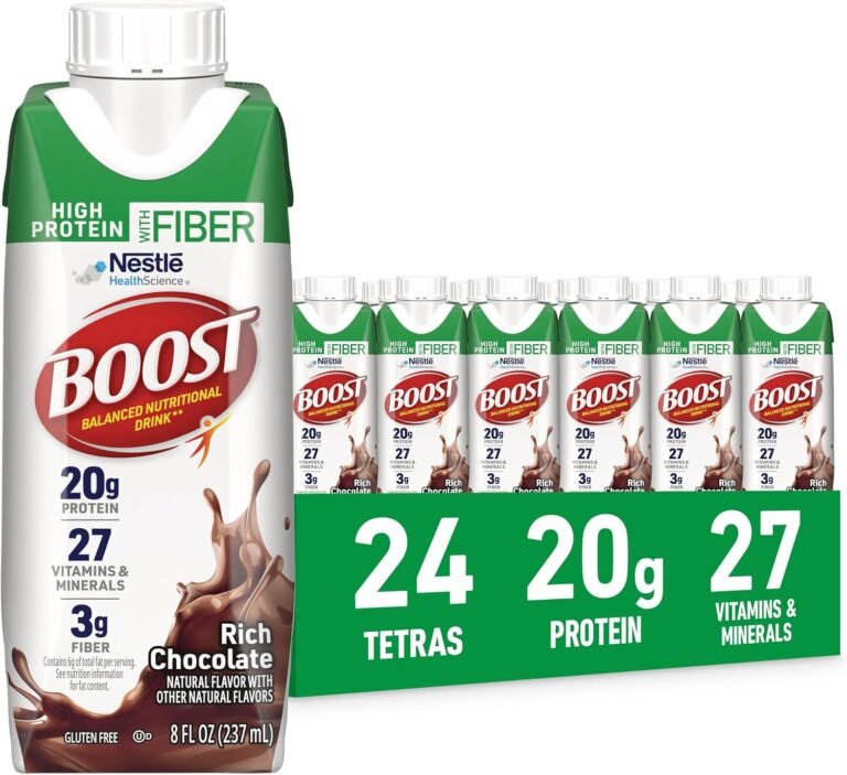 BOOST High Protein Rich Chocolate nutritional shake 24 pack