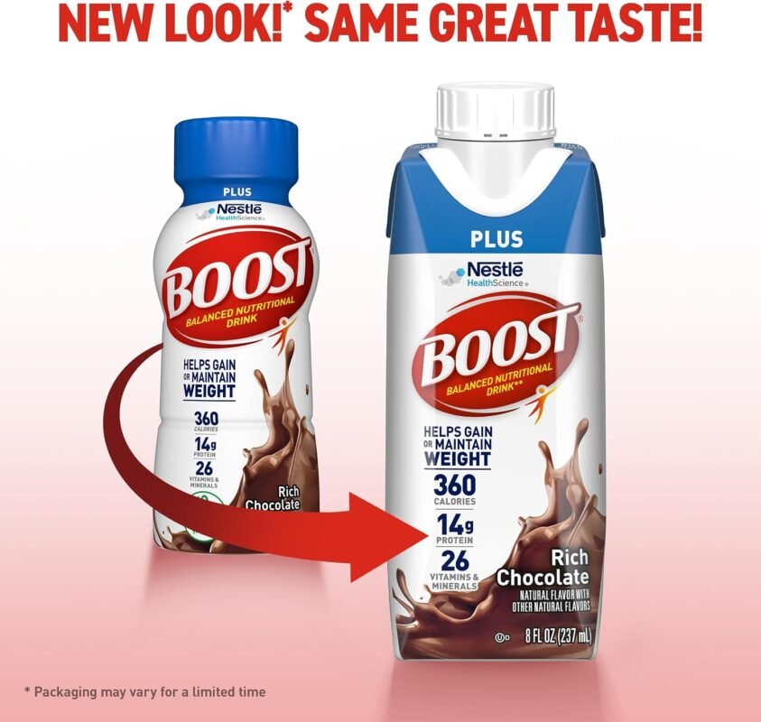BOOST Plus Rich Chocolate nutritional drink 24 pack