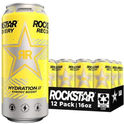 Rockstar Recovery Lemonade 16 oz 12 pack