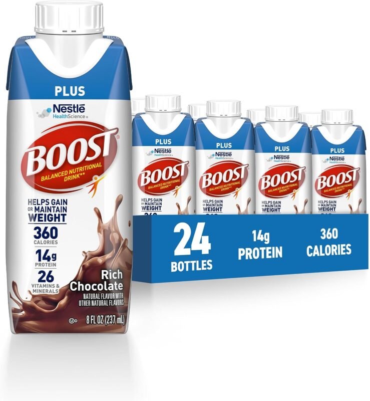 BOOST Plus Rich Chocolate nutritional drink 24 pack