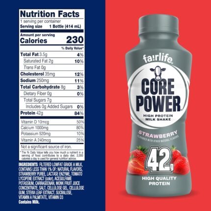 Core Power Elite 42g protein shake strawberry 12 pack