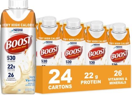 BOOST Very High Calorie Very Vanilla nutritional drink 24 pack