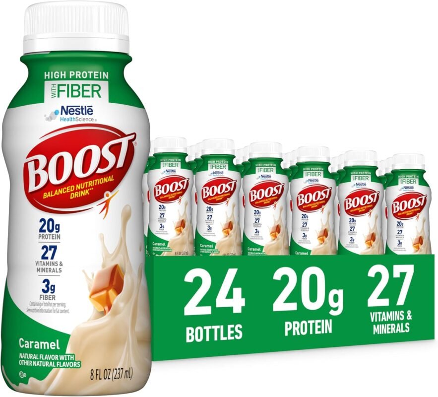 BOOST High Protein Caramel nutritional shake 24 pack